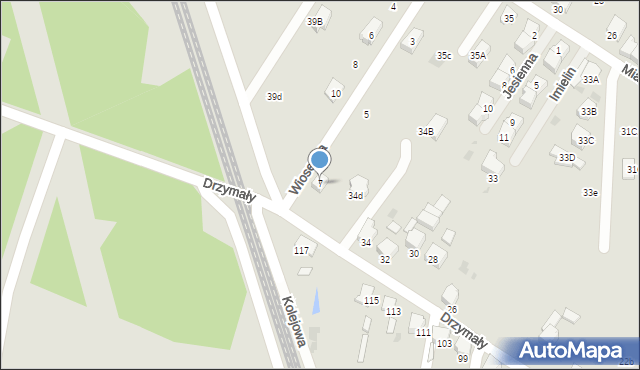 Imielin, Wiosenna, 7, mapa Imielin