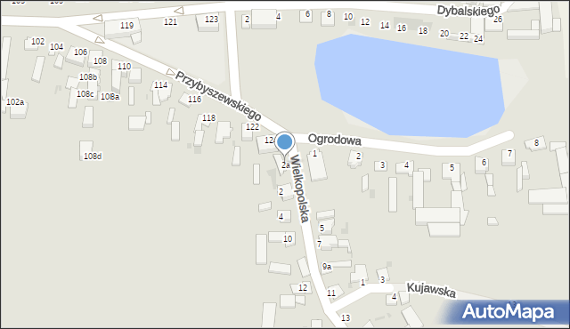 Inowrocław, Wielkopolska, 2a, mapa Inowrocławia