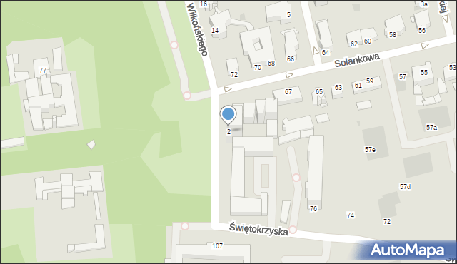 Inowrocław, Wilkońskiego Zygmunta, 2, mapa Inowrocławia