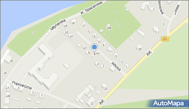 Ińsko, Witosa Wincentego, 6, mapa Ińsko