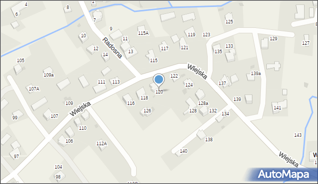 Inwałd, Wiejska, 120, mapa Inwałd