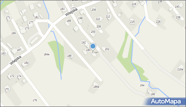 Inwałd, Wiejska, 190a, mapa Inwałd