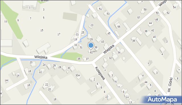 Inwałd, Wiejska, 41, mapa Inwałd