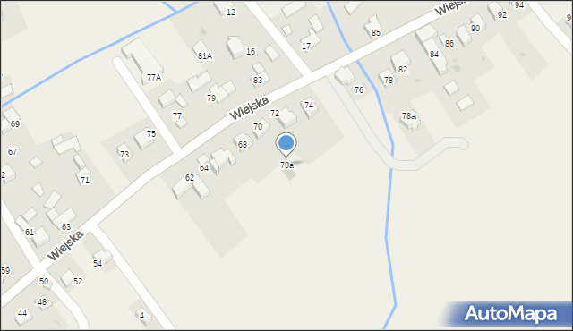 Inwałd, Wiejska, 70a, mapa Inwałd