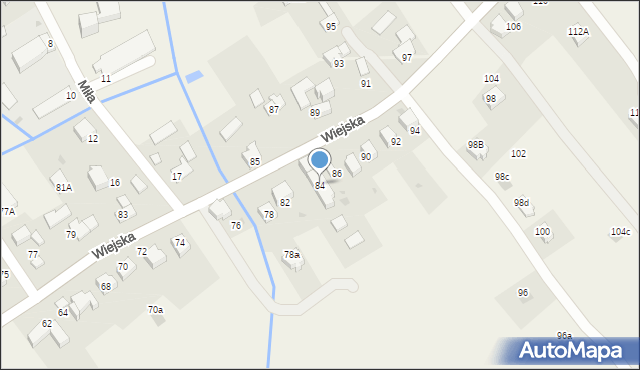 Inwałd, Wiejska, 84, mapa Inwałd