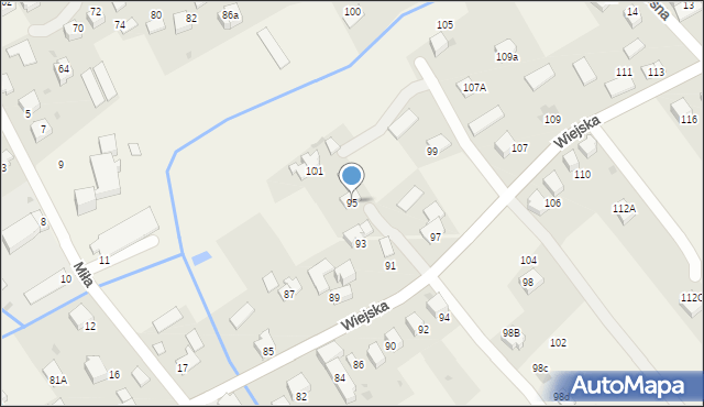 Inwałd, Wiejska, 95, mapa Inwałd