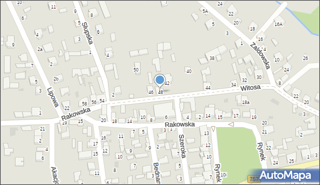 Iwaniska, Witosa Wincentego, 48, mapa Iwaniska