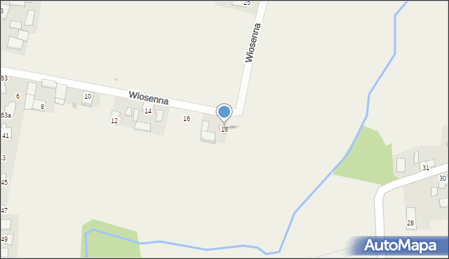 Iwanowice Dworskie, Wiosenna, 18, mapa Iwanowice Dworskie