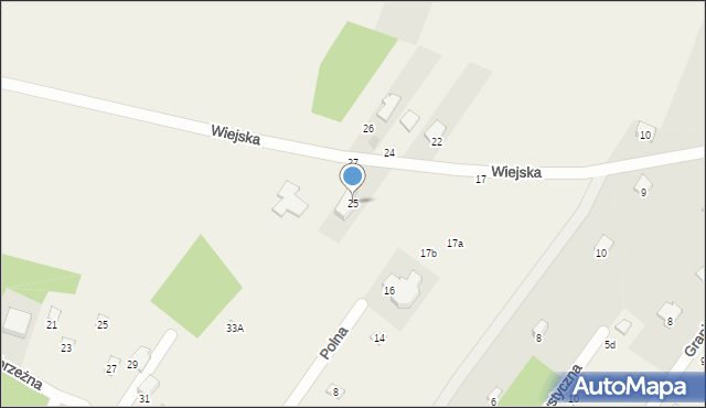 Izbica, Wiejska, 25, mapa Izbica