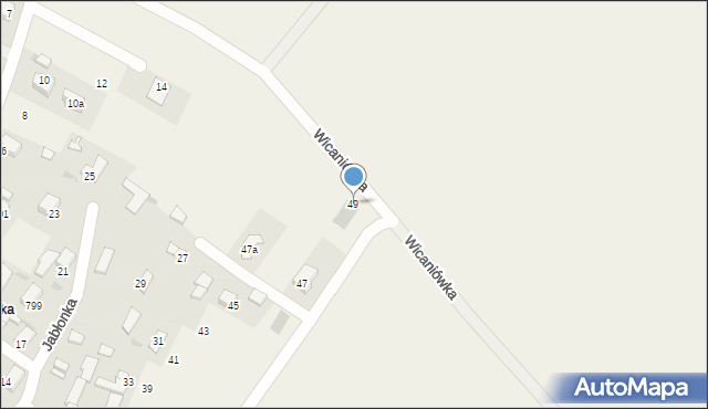 Jabłonka, Wilsona Thomasa Woodrowa, 49, mapa Jabłonka