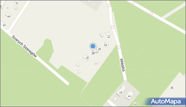 Jabłonna, Wiejska, 28, mapa Jabłonna
