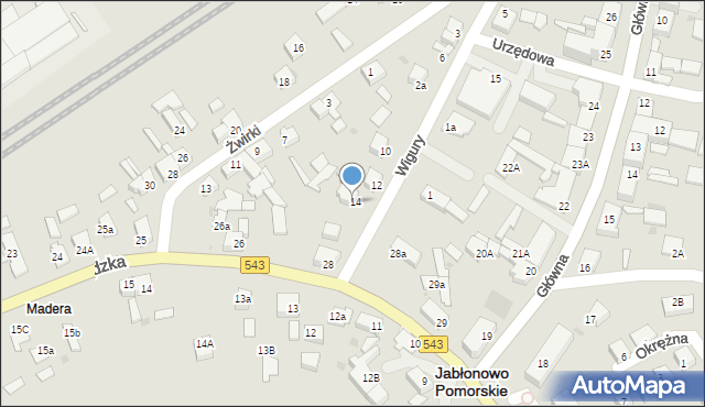 Jabłonowo Pomorskie, Wigury Stanisława, inż. pil., 2b, mapa Jabłonowo Pomorskie