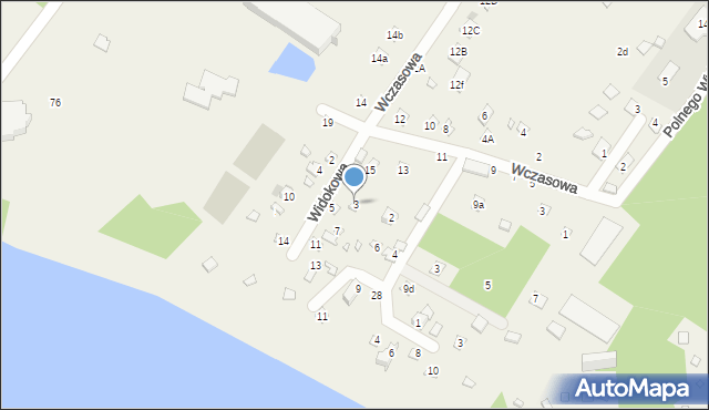 Jachranka, Widokowa, 3, mapa Jachranka