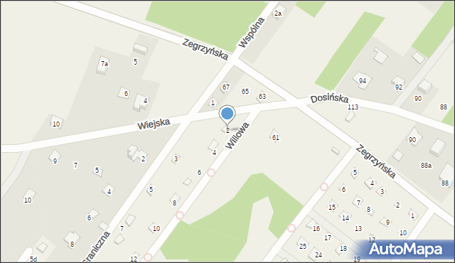 Jachranka, Willowa, 2, mapa Jachranka