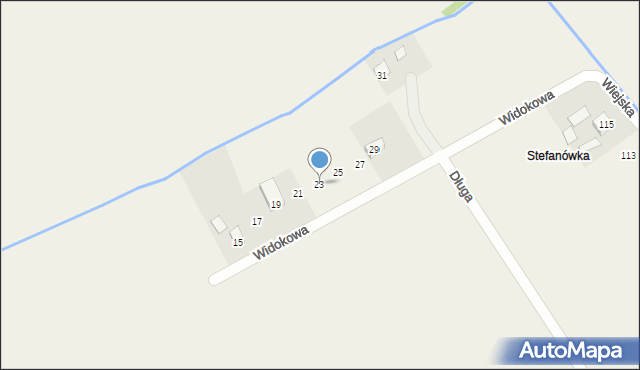 Jaćmierz, Widokowa, 23, mapa Jaćmierz