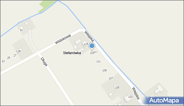 Jaćmierz, Wiejska, 113, mapa Jaćmierz