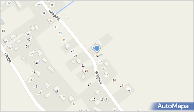 Jaćmierz, Wiejska, 24, mapa Jaćmierz