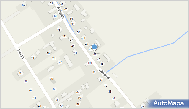 Jaćmierz, Wiejska, 42, mapa Jaćmierz