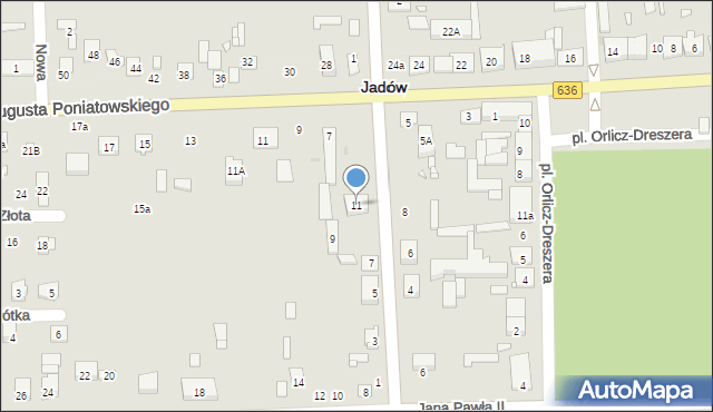 Jadów, Wiśniewskiego Ludwika, dr., 11, mapa Jadów