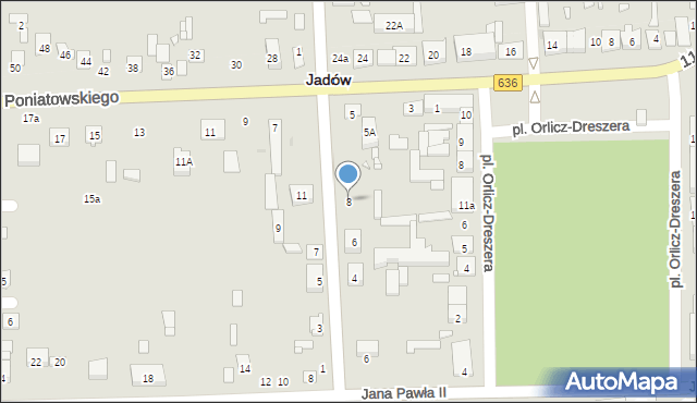 Jadów, Wiśniewskiego Ludwika, dr., 8, mapa Jadów
