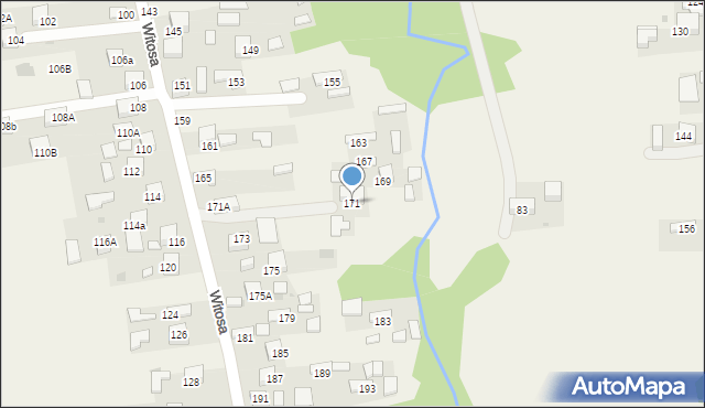 Jadowniki, Witosa Wincentego, 171, mapa Jadowniki