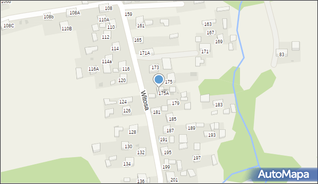 Jadowniki, Witosa Wincentego, 177A, mapa Jadowniki