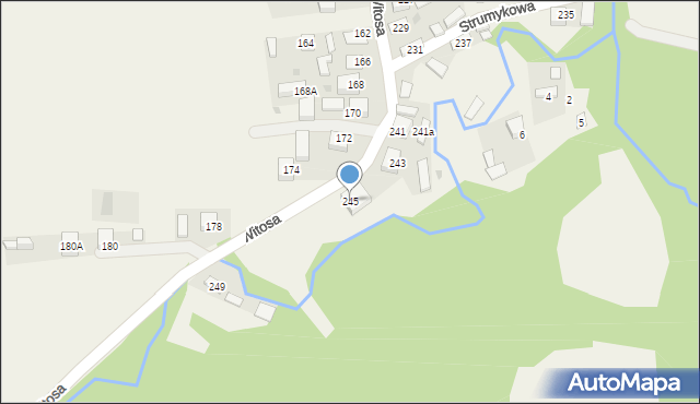 Jadowniki, Witosa Wincentego, 245, mapa Jadowniki