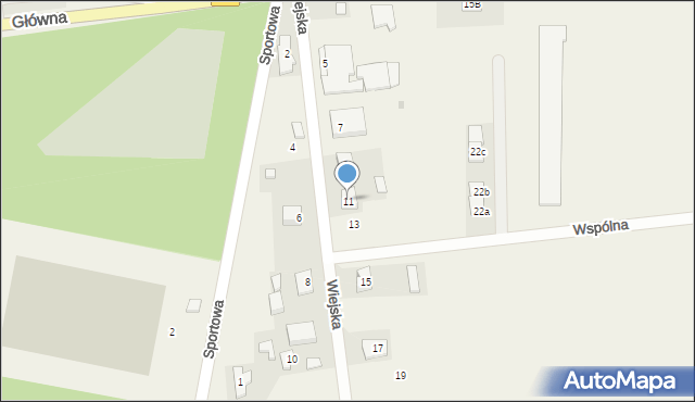 Janczewo, Wiejska, 11, mapa Janczewo