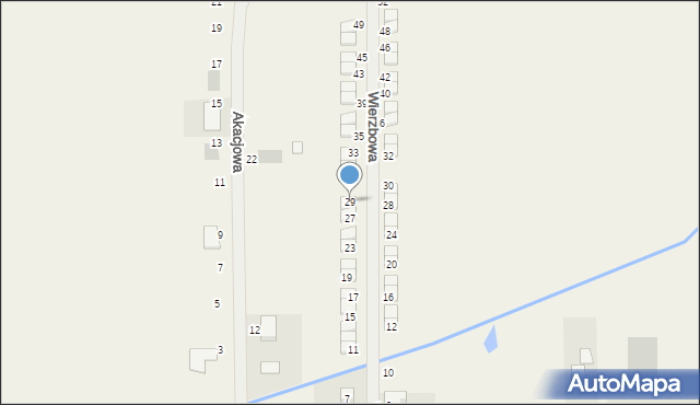 Janków Przygodzki, Wierzbowa, 29, mapa Janków Przygodzki