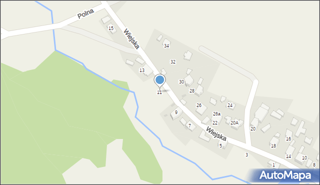 Jankowice, Wiejska, 11, mapa Jankowice