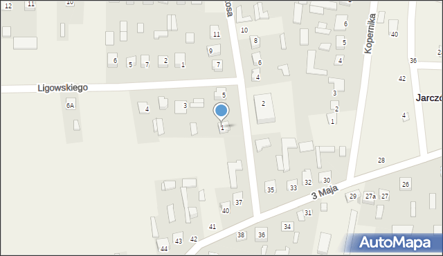 Jarczów, Witosa Wincentego, 1, mapa Jarczów