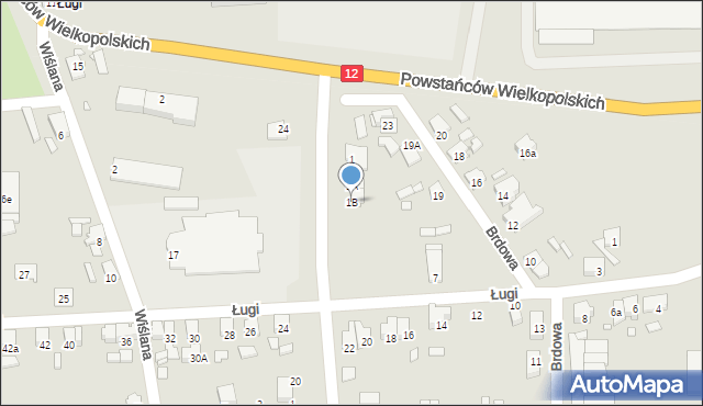 Jarocin, Wielkopolska, 1B, mapa Jarocin