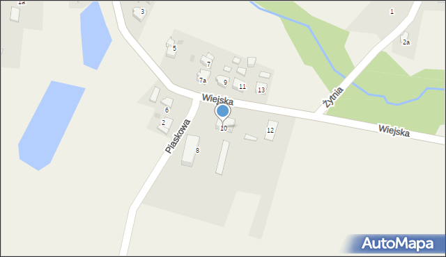 Jarząbkowice, Wiejska, 10, mapa Jarząbkowice