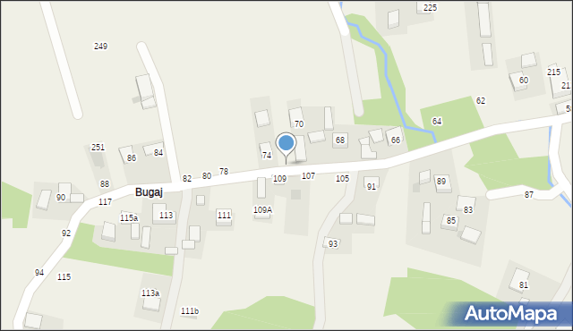 Jasień, Wiedeńska, 72, mapa Jasień