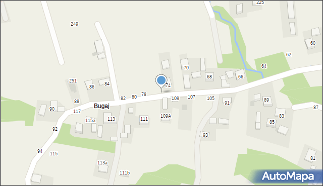 Jasień, Wiedeńska, 76, mapa Jasień