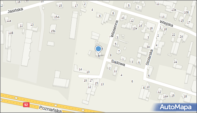 Jasin, Wiosenna, 8, mapa Jasin