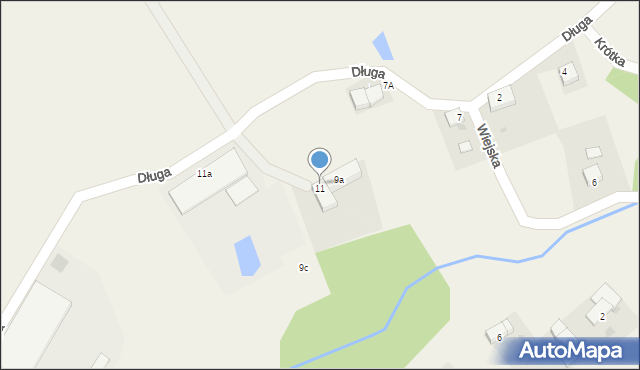 Jaśkowice, Wiejska, 9B, mapa Jaśkowice