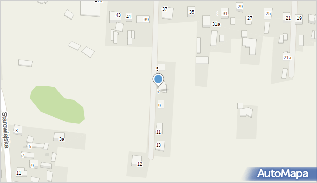 Jaskrów, Widokowa, 7, mapa Jaskrów
