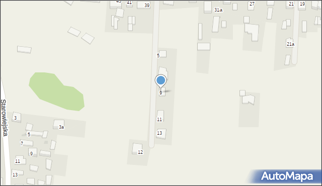 Jaskrów, Widokowa, 9, mapa Jaskrów