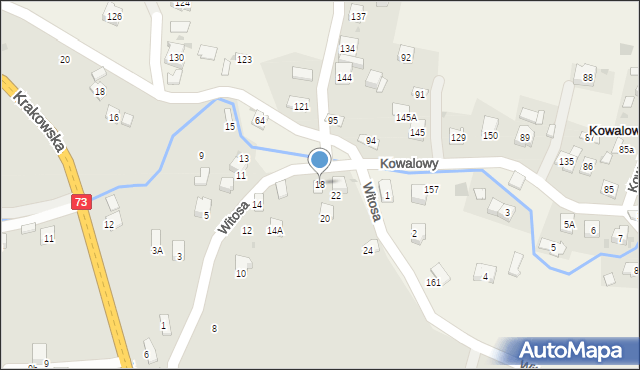 Jasło, Witosa Wincentego, 18, mapa Jasła