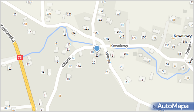 Jasło, Witosa Wincentego, 22, mapa Jasła