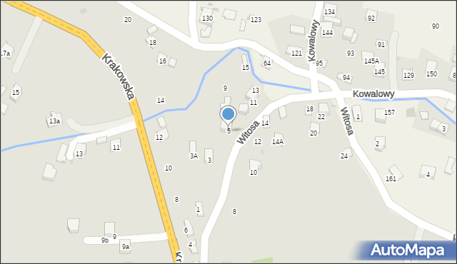 Jasło, Witosa Wincentego, 5, mapa Jasła