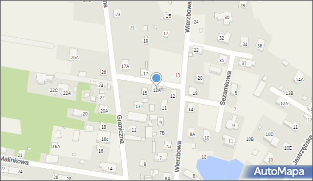 Jastrzębie, Wierzbowa, 12A, mapa Jastrzębie