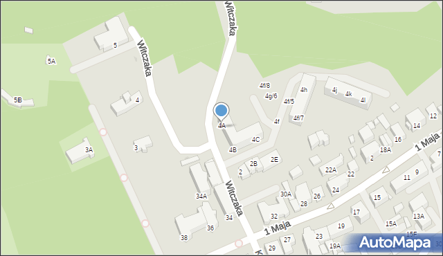 Jastrzębie-Zdrój, Witczaka Mikołaja, 4d, mapa Jastrzębie-Zdrój