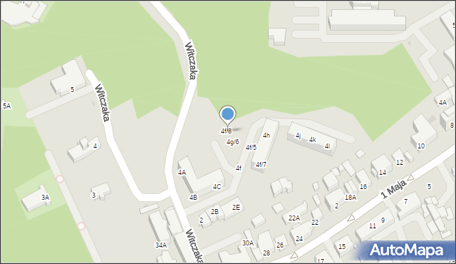 Jastrzębie-Zdrój, Witczaka Mikołaja, 4f/8, mapa Jastrzębie-Zdrój