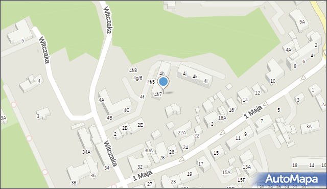 Jastrzębie-Zdrój, Witczaka Mikołaja, 4f/9, mapa Jastrzębie-Zdrój