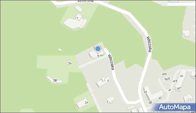 Jastrzębie-Zdrój, Witczaka Mikołaja, 5, mapa Jastrzębie-Zdrój