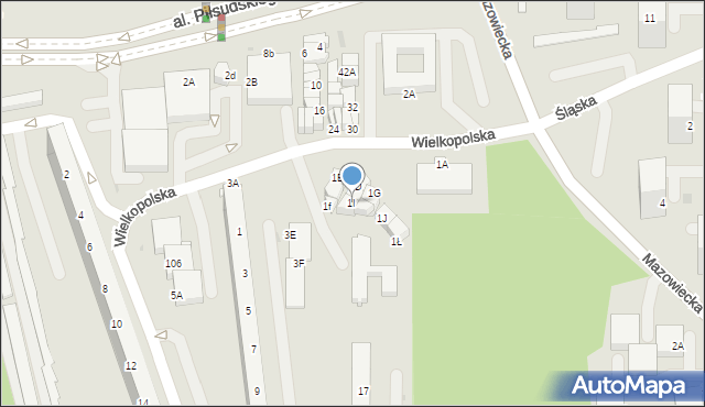 Jastrzębie-Zdrój, Wielkopolska, 1I, mapa Jastrzębie-Zdrój