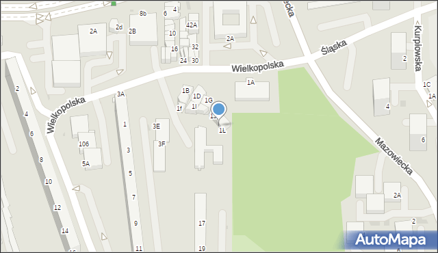 Jastrzębie-Zdrój, Wielkopolska, 1L, mapa Jastrzębie-Zdrój