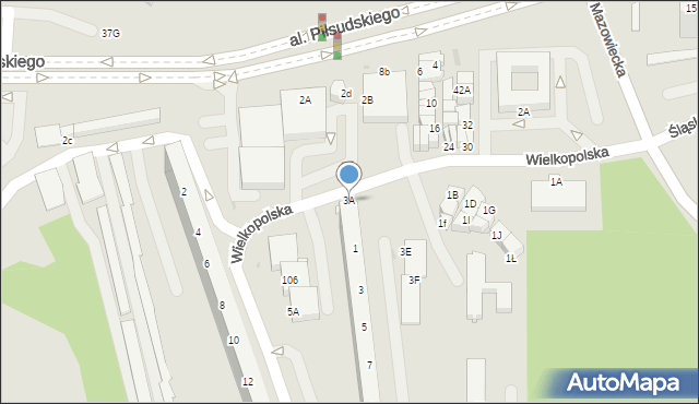 Jastrzębie-Zdrój, Wielkopolska, 3A, mapa Jastrzębie-Zdrój